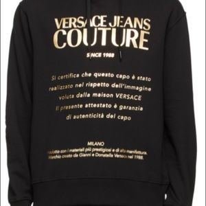 VERSACE JEANS COUTURE Black Warranty Crew